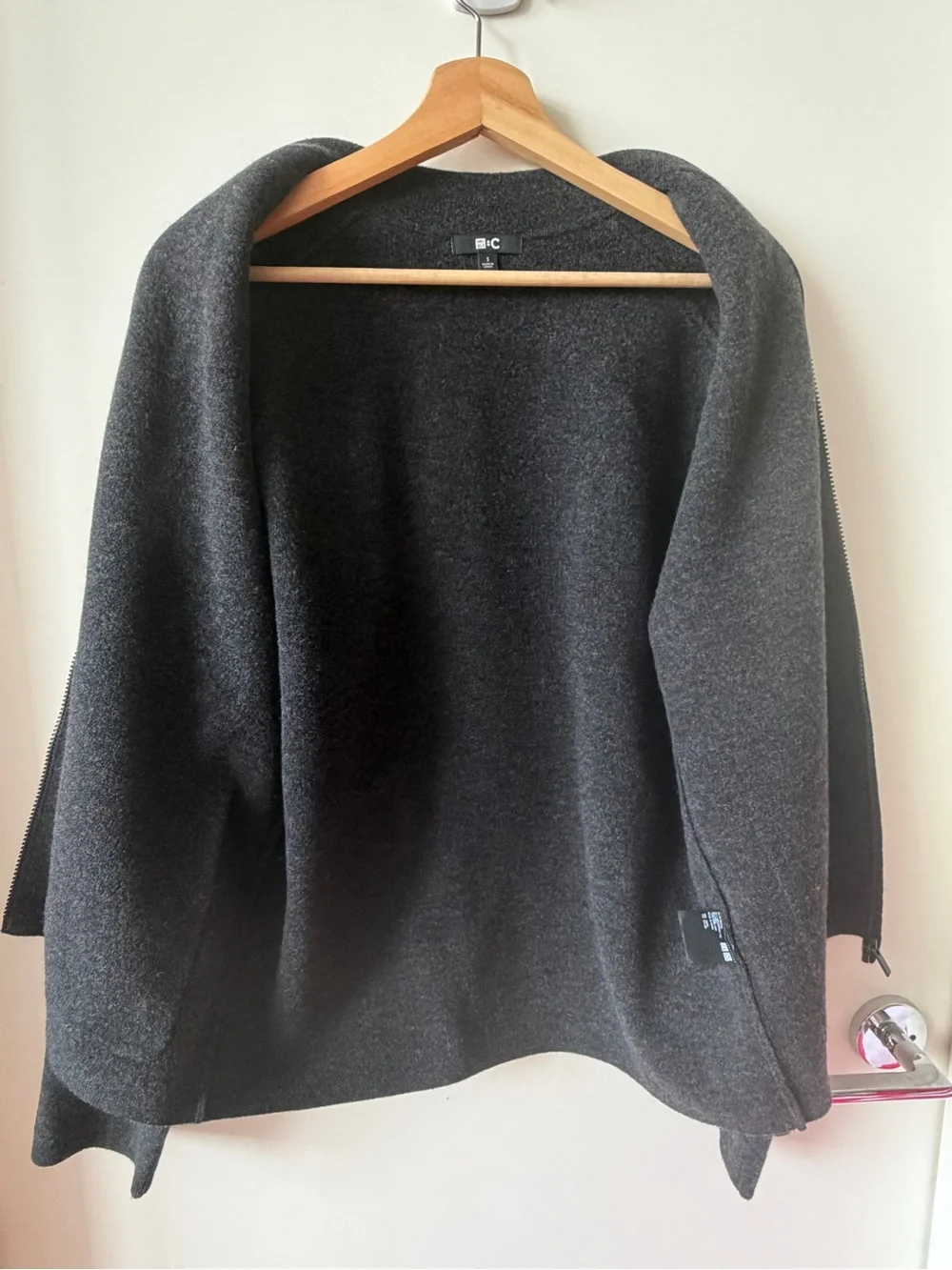 UNIQLO : C Knitted Full-Zip Jacket - 08 Dark Gray - Unisex S
